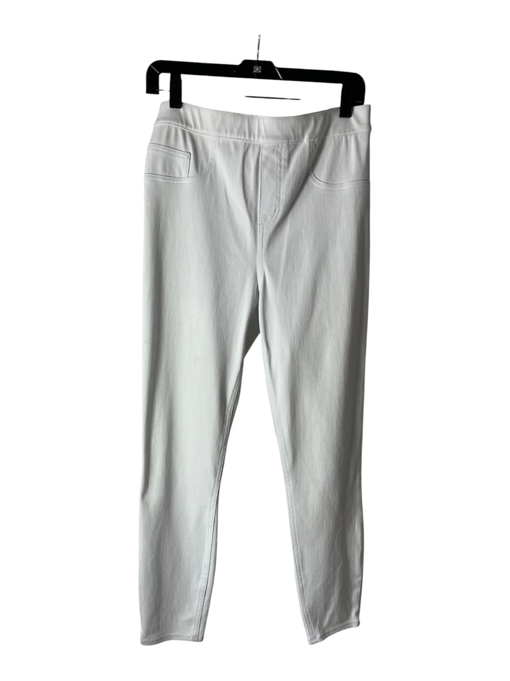 SPANX White jeanish white ankle leggings sz L